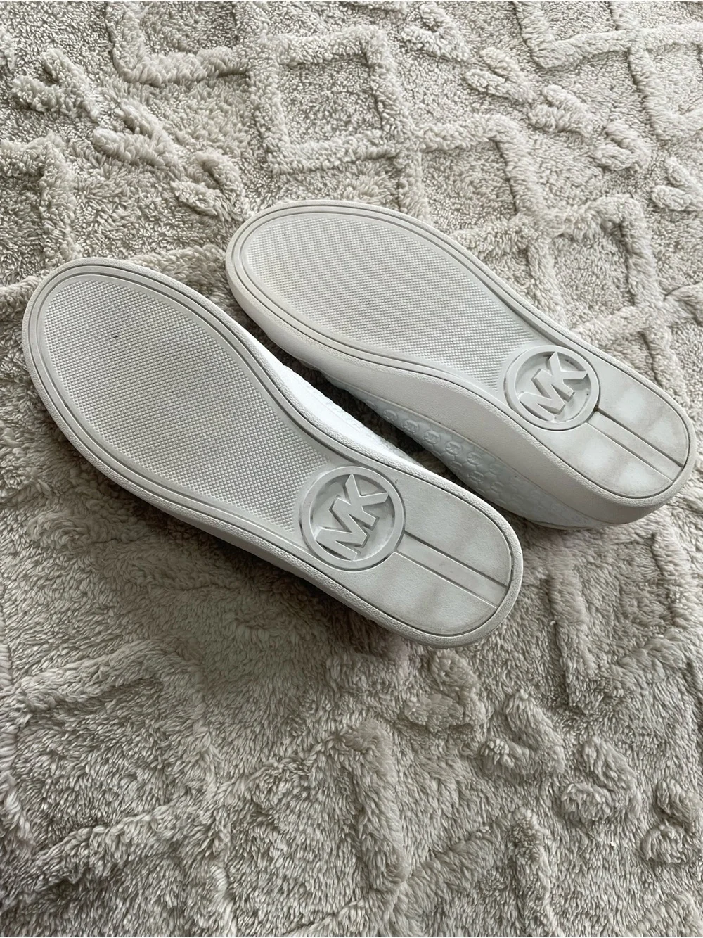 Michael Kors white leather